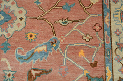 LoomBloom 8x10 Oriental Area Rug in Rust Arts & Crafts Oushak Wool Hand Knotted