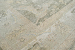 8x10 Olive Green, Beige Taupe Color Hand Knotted Oushak Wool Traditional Oriental Rug