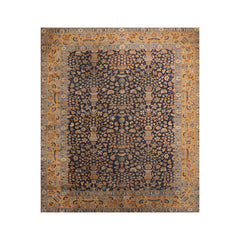 8'8" x 11'10" Hand Knotted 100% Wool Turkish Sparta Oriental Area Rug Navy
