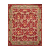 Multi Color Multi Size Hand Tufted Hand Made 100% Wool William Morris Arts & Crafts Oriental Area Rug Rusty Red,Sage Color