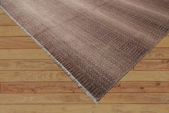 10x14 Brown, Tan, Color Hand Knotted Grass 100% Wool Modern & Contemporary Oriental Rug