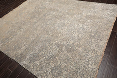 8x10 Gray, Beige, Color Hand Knotted Tibetan 100% Wool Contemporary Oriental Rug