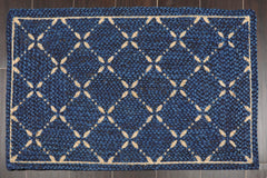 2x3 Multi, , Color Hand Braided Geometric Jute||Natural Fiber Natural Fibers Oriental Rug