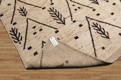 Ivory Wool Hand Knotted 9x12 Tribal Afghan Moroccan Oriental Area Rug