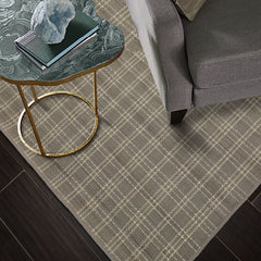 Multi Size Gray Ivory Color Hand Woven Flatweave Wool Modern Oriental Rug