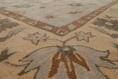 Hand Tufted Traditional Abstract Wool Oriental Area Rug in Slate 8'8''x12' by LoomBloom