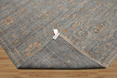 8x10 Blue, Beige, Tan Color Hand Woven Oushak Wool Traditional Oriental Rug