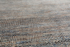 8x10 Tan, Gray, Brown Color Hand Knotted Grass 100% Wool Modern Oriental Rug