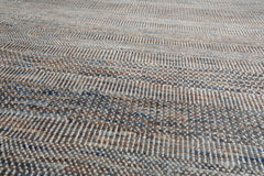 8x10 Tan, Gray, Brown Color Hand Knotted Grass 100% Wool Modern Oriental Rug