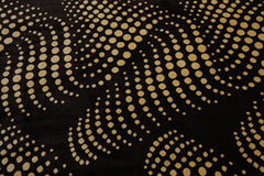 8x10 Brown, Black, Ivory Color Machine Made All-Over 100% Wool Modern Oriental Rug