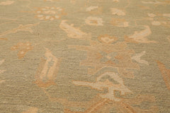 8x10 Sage, Beige, Caramel Color Hand Knotted All-Over 100% Wool Traditional-Persian/Oriental Oriental Rug