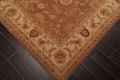 8x10 Brown, Beige, Burgundy Color Hand Tufted All-Over 100% Wool Traditional Oriental Rug