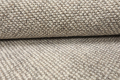 LoomBloom Ivory Hand Tufted Berber New Zealand Wool Oriental Area Rug in Various Sizes