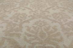 9x12 Gray, Taupe, Color Hand Knotted Afghan Oushak 100% Wool Traditional-Persian/Oriental Oriental Rug