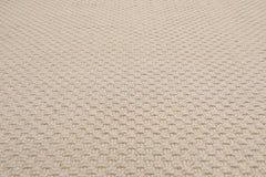 8x10 Oatmeal, , Color Hand Braided All-Over 100% Wool Braided Oriental Rug
