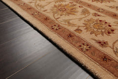 8x10 Tan, Brown, Taupe Color Hand Tufted Oriental 100% Wool Traditional-Persian/Oriental Oriental Rug