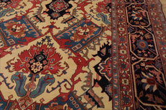 11'9"x18' Ivory Hand Knotted Bakhtiari Traditional Wool Rug
