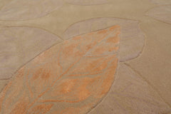 8x10 Gray, Faded Salmon, Color Hand Tufted All-Over 100% Wool Modern Oriental Rug