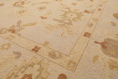 8x10 Moss, Beige, Brown Color Hand Knotted All-Over 100% Wool Traditional Oriental Rug