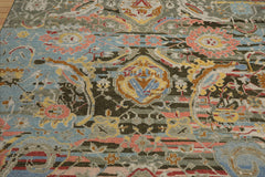 Aqua Hand Knotted Transitional Oushak Arts & Crafts LoomBloom Wool Area Rug in Various Sizes