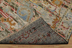Aqua Hand Knotted Transitional Oushak Arts & Crafts LoomBloom Wool Area Rug in Various Sizes