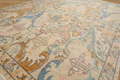 Beige Hand Knotted Transitional Oushak Arts & Crafts LoomBloom Wool Area Rug in Various Sizes