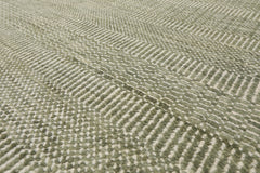 Sage Hand-Knotted Contemporary Tibetan Wool & Bamboo Silk LoomBloom Area Rug in Various Sizes