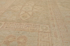 9x12 Beige, Gray, Taupe Color Hand Knotted Antique Reproduction 100% Wool Traditional Oriental Rug