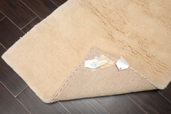 2x3 Ivory, , Color Hand Knotted All-Over 100% Wool Modern Oriental Rug