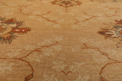 9x12 Tan, Beige, Gray Color Hand Knotted All-Over 100% Wool Traditional-Persian/Oriental Oriental Rug