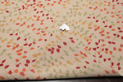 8x10 Beige, Orange, Rust Color Hand Knotted Floral 100% Wool Transitional Oriental Rug