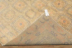 6x9 Beige, Peach, Slate Color Hand Knotted Oushak Wool Transitional Oriental Rug