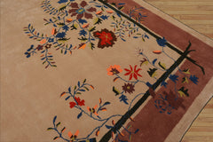 Chinese Art Deco New Zealand Wool Hand Tufted Beige Oriental Rug LoomBloom Multi Sizes
