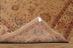 9x12 Tan, Beige, Rust Color Hand Knotted All-Over 100% Wool Traditional-Persian/Oriental Oriental Rug