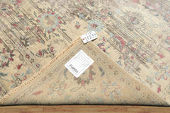 6x9 Taupe, Gray, Ivory Color Hand Knotted Oushak Wool Transitional Oriental Rug