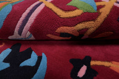 Multi Size Lantern Turquoise Area Rug Hand Tufted Transitional Chinese Art Deco in New Zealand Wool
