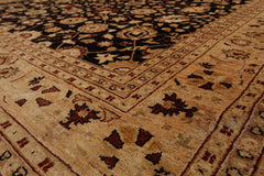 9x12 Brown, Caramel, Beige Color Hand Knotted All-Over 100% Wool Traditional-Persian/Oriental Oriental Rug