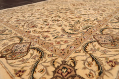 3x5 Tan, Brown, Gray Color Hand Tufted Oriental New Zealand Wool & Silk||Wool||Silk Traditional Oriental Rug