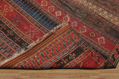 Palace Rust, Brown, Navy Color Hand Woven All-Over 100% Wool Traditional Oriental Rug