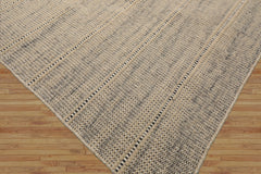 Multi Size Beige Wool Plaid Flatweave Geometric Modern Rug by LoomBloom Hand Woven Oriental Style