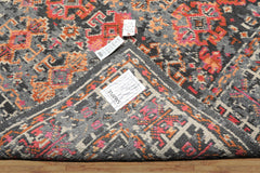 6x9 Gray, Ivory, Caramel Color Hand Knotted Indo Tibetan Wool Transitional Oriental Rug