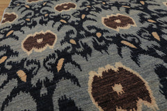 LoomBloom Hand Knotted Slate Tibetan Runner Contemporary Wool Oriental Rug