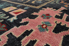 Classic LoomBloom 8'x10' Blue Wool Oriental Area Rug Hand Knotted Transitional Design