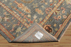 Classic LoomBloom Slate Hand Knotted Wool Oriental Area Rug in Traditional Design Multi Sizes