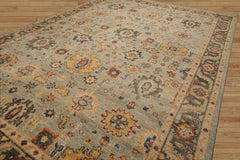 Classic LoomBloom Mint Hand Knotted Wool Oriental Area Rug in Traditional Design Multi Sizes