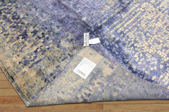 6x9 Lavender, Gray, Aqua Color Hand Knotted Sherpa Viscose Modern & Contemporary Oriental Rug