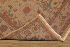 100% Wool Tan Traditional Hand Knotted Soumak Nourison Nourmak Oriental Area Rug 6'x8'9"