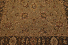 6x9 Champaign, Gray, Brown Color Hand Knotted All-Over 100% Wool Traditional Oriental Rug