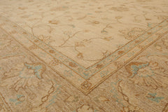 8x10 Beige, Taupe, Tan Color Hand Knotted All-Over 100% Wool Traditional-Persian/Oriental Oriental Rug