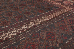 5x7 Gray, Brown, Beige Color Hand Woven All-Over 100% Wool Transitional Oriental Rug